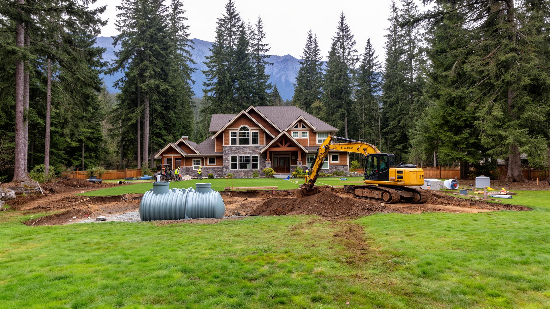 Septic system installation